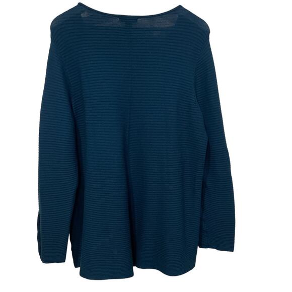 Alfani Woman 1X Plus teal sweater Preowned - Picture 2 of 5
